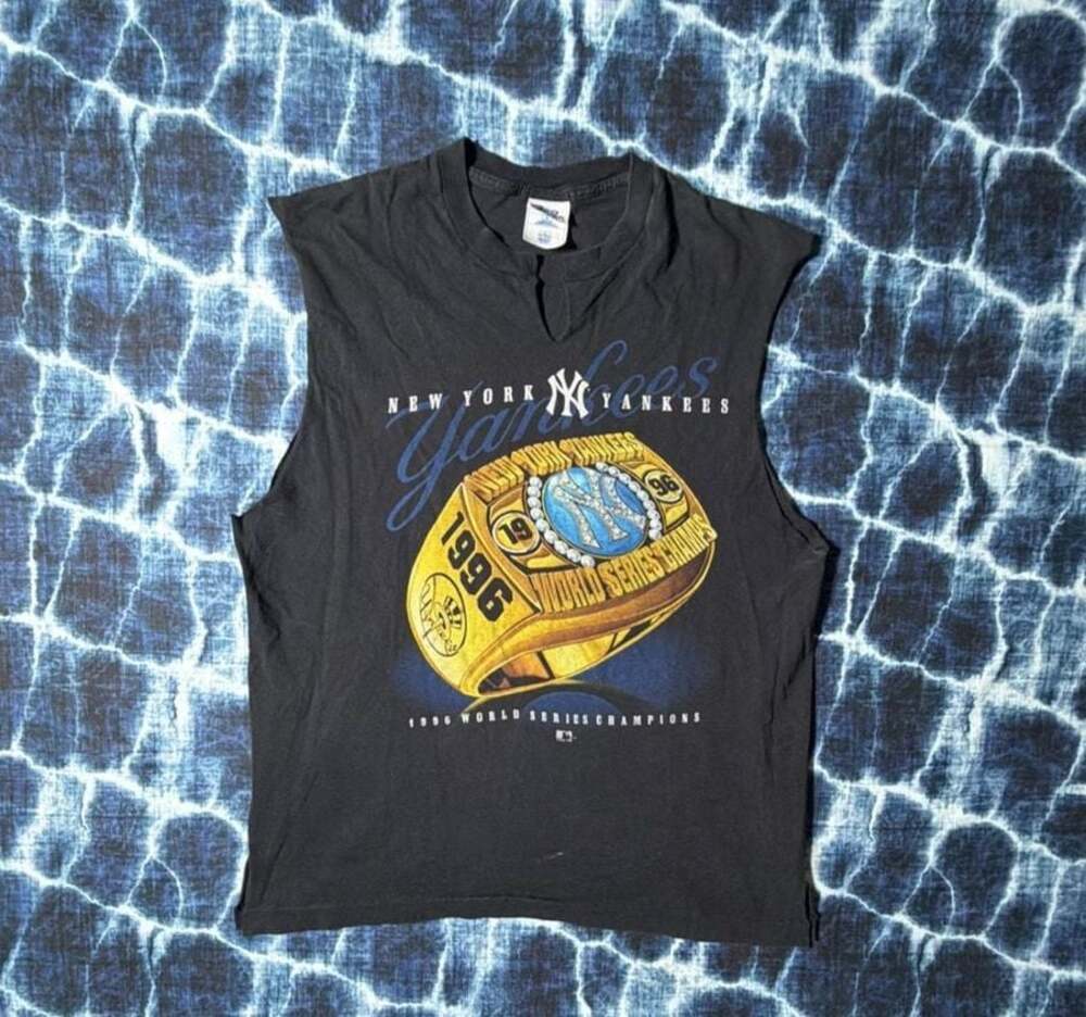 Vintage 1996 New York Yankees World Series Champions Muscle Tank Top